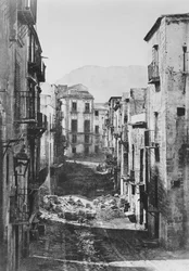 Destruction of the Castres Quarter, Palermo, 1860